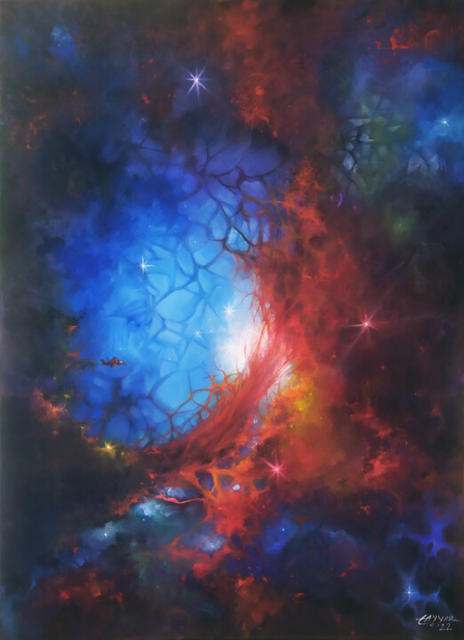 "ORGANIC UNIVERSE" başlıklı Tablo Tayyar Özkan tarafından, Orijinal sanat, Akrilik