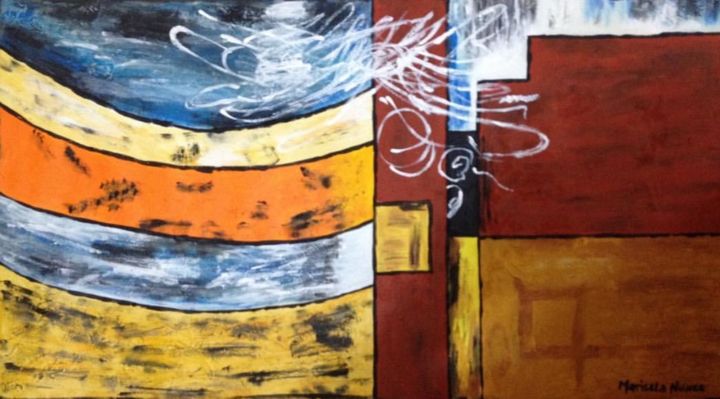Painting titled "abstracto 4" by Tazmari, Original Artwork