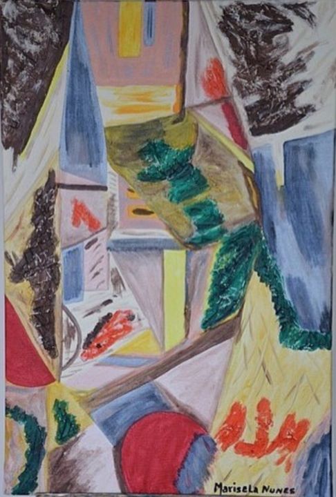 Painting titled "abstracto 5" by Tazmari, Original Artwork