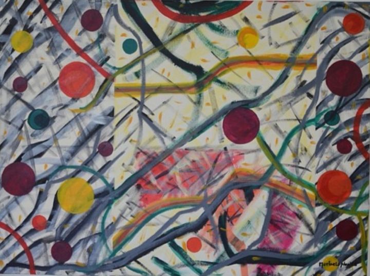 Peinture intitulée "abstracto 6" par Tazmari, Œuvre d'art originale