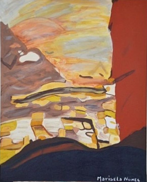 Painting titled "abstracto 7" by Tazmari, Original Artwork