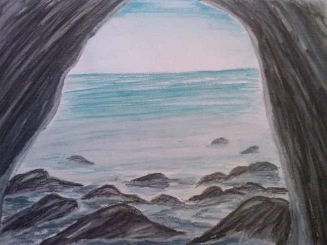 Painting titled "Sea View" by Tblee, Original Artwork, Oil