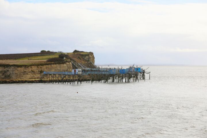 Photographie intitulée "Les carrelets de Ta…" par Tc.Photographie, Œuvre d'art originale, Photographie numérique