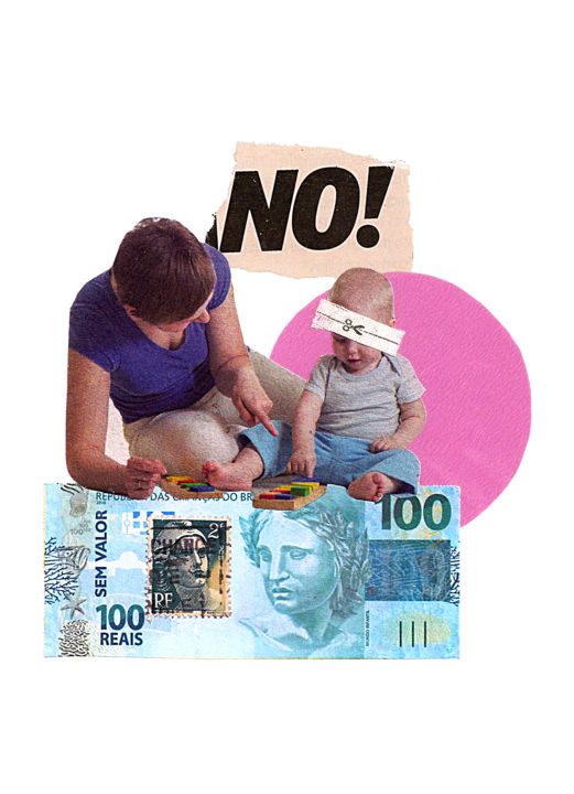 拼贴 标题为“Você não tem mais q…” 由Tchago Martins, 原创艺术品, 拼贴 安装在纸板上