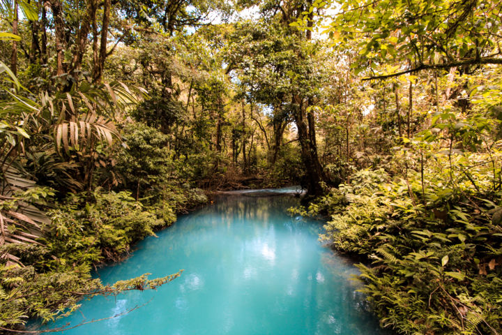Fotografie getiteld "Turquoise River - J…" door Tchebes, Origineel Kunstwerk, Digitale fotografie