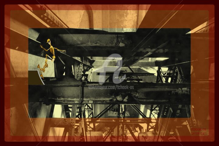 Photography titled "-GARE N°6-" by Tchook.Os, Original Artwork, Manipulated Photography