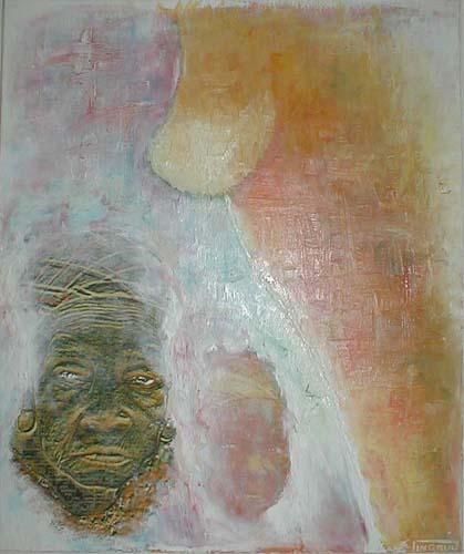 Painting titled "hier" by Patrick Pingaud, Original Artwork