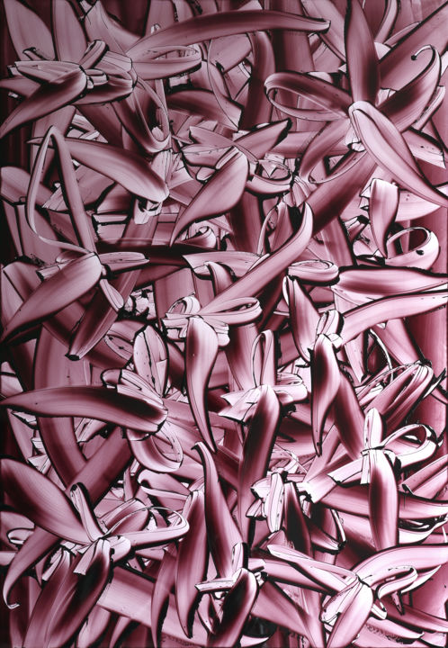 Картина под названием "Flowers 9" - Vadym Vasylenko, Подлинное произведение искусства, Масло