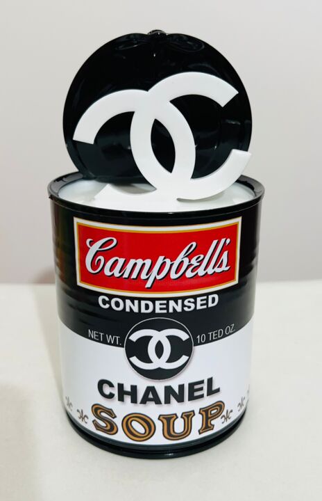 Скульптура под названием "Soup Campbell's Cha…" - Ted Pop Art, Подлинное произведение искусства, Смола