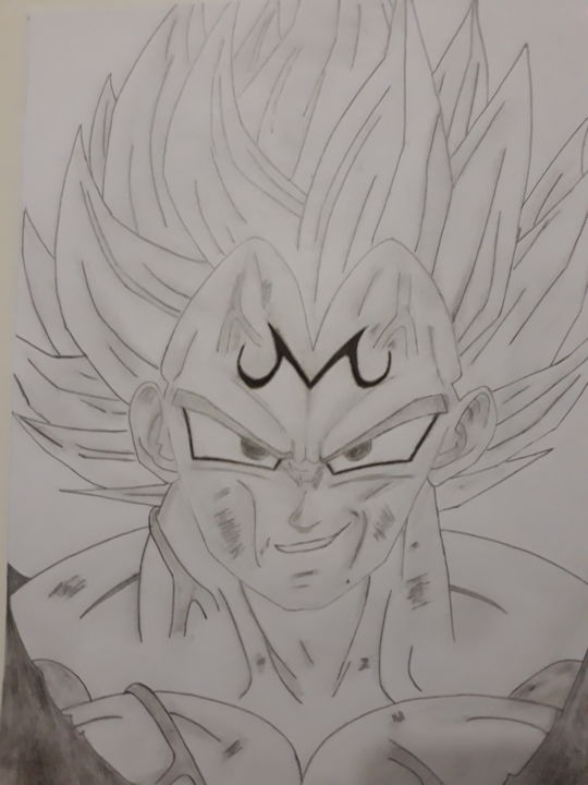 Line art Goku Vegeta Desenho Super Saiyajin, goku, branco