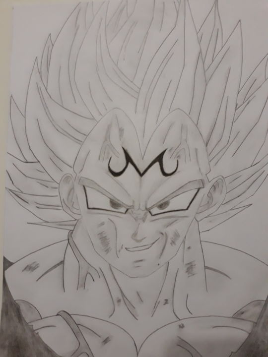 Majin Vegeta, Desenho por Teddy Loubry