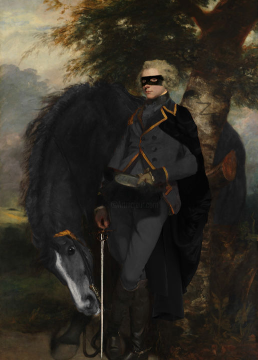 "Le retour de Zorro" başlıklı Dijital Sanat Galerie Teejo tarafından, Orijinal sanat, Dijital Resim