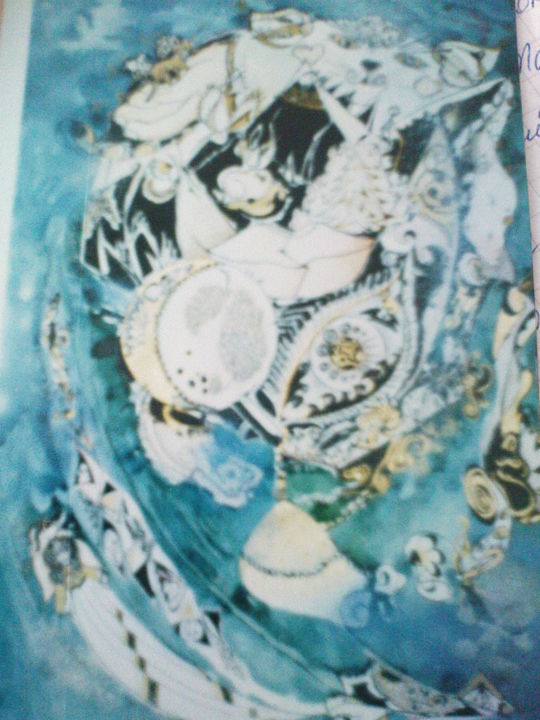 Картина под названием ""Хаос"" - Юлия Гедз, Подлинное произведение искусства, Масло