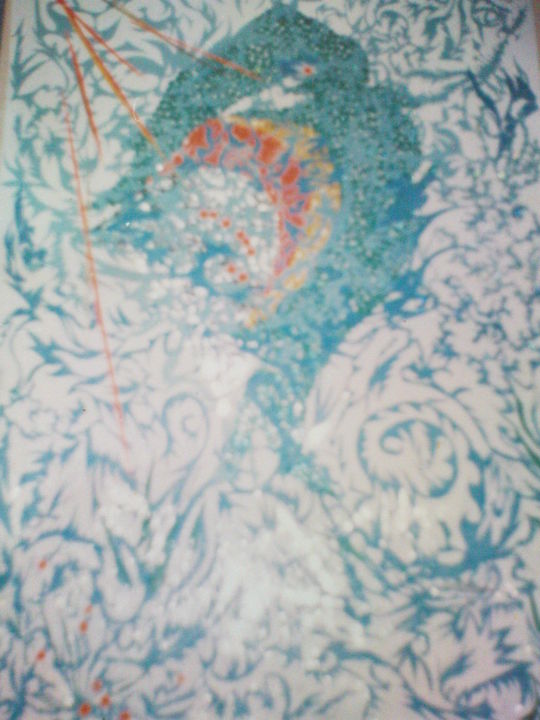 Картина под названием ""Океанита"" - Юлия Гедз, Подлинное произведение искусства, Другой