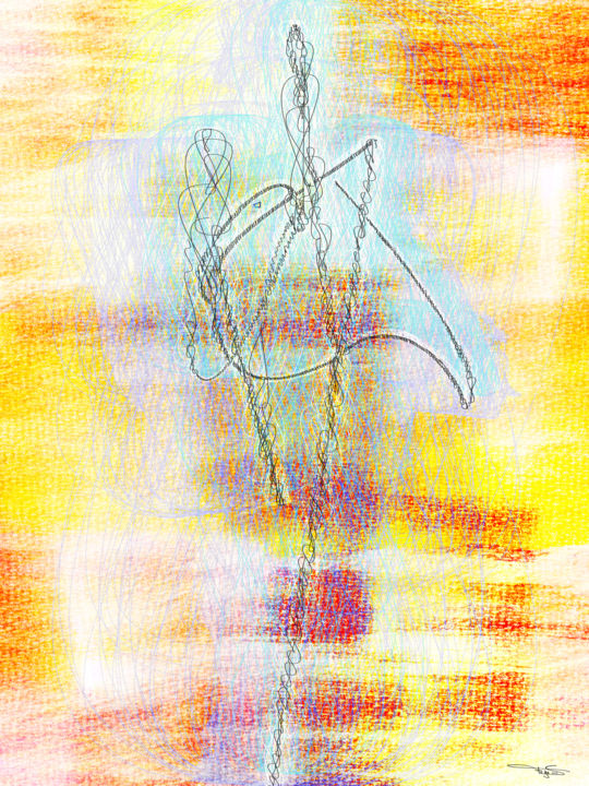 Digitale Kunst mit dem Titel "SCRAWL" von Tegas, Original-Kunstwerk