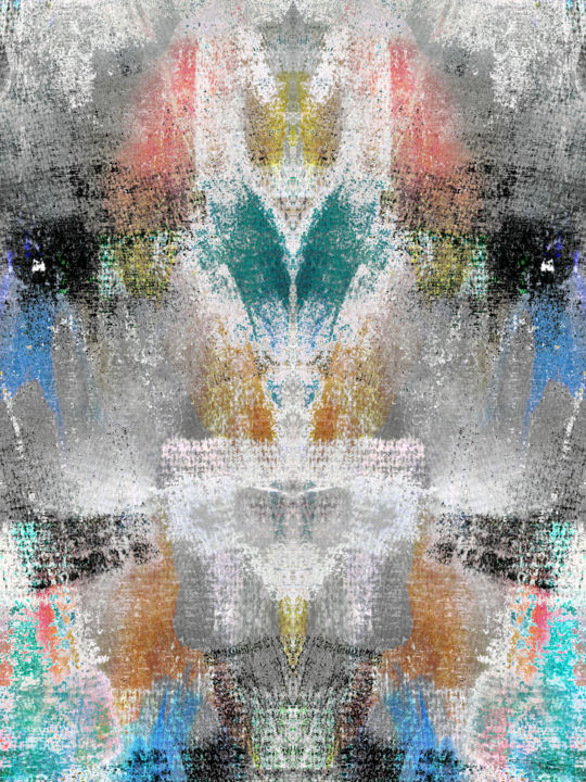 Digitale Kunst mit dem Titel "MIAOU" von Tegas, Original-Kunstwerk