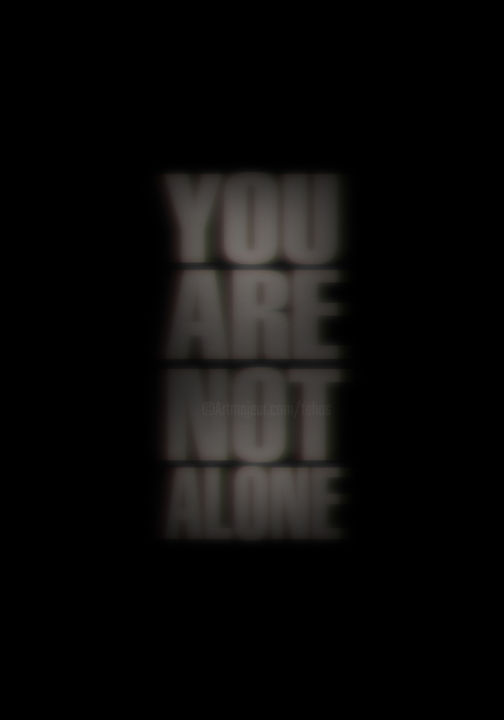 Arte digitale intitolato "Tehos - You are not…" da Tehos, Opera d'arte originale, Altro
