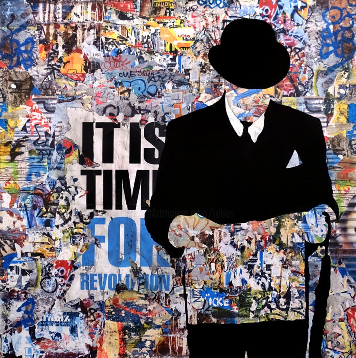Malarstwo zatytułowany „Tehos - It is time…” autorstwa Tehos, Oryginalna praca, Akryl