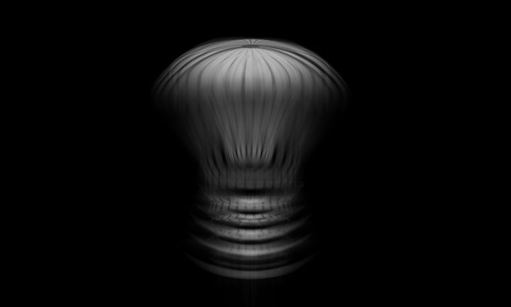 Fotografia intitulada "Lampe oscillation II" por Tehos, Obras de arte originais, Outro