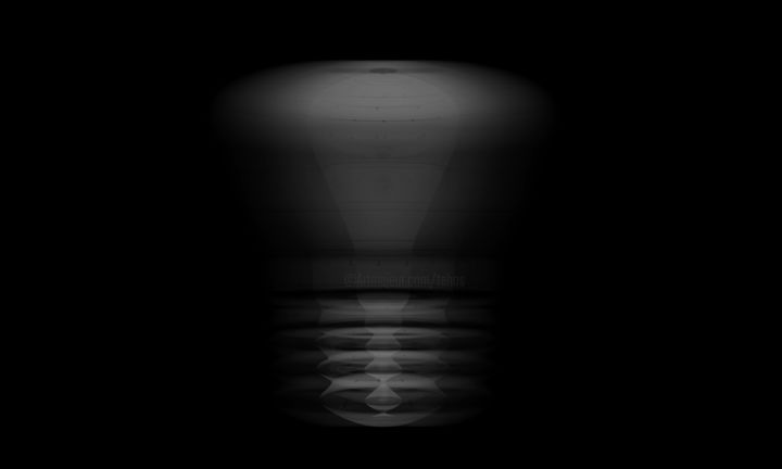 Цифровое искусство под названием "Lampe oscillation" - Tehos, Подлинное произведение искусства, 3D моделирование
