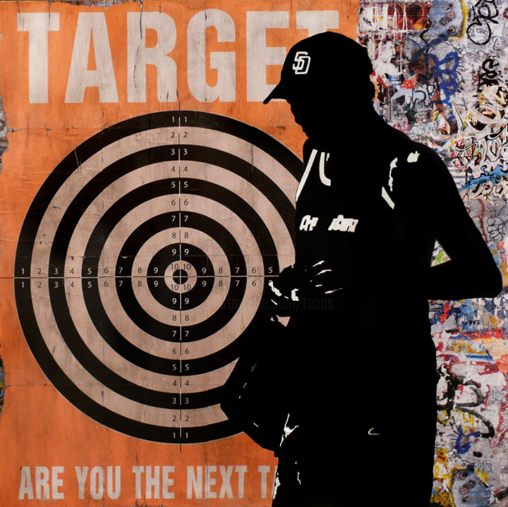 Painting titled "Next Target -" by Tehos, Original Artwork, Other