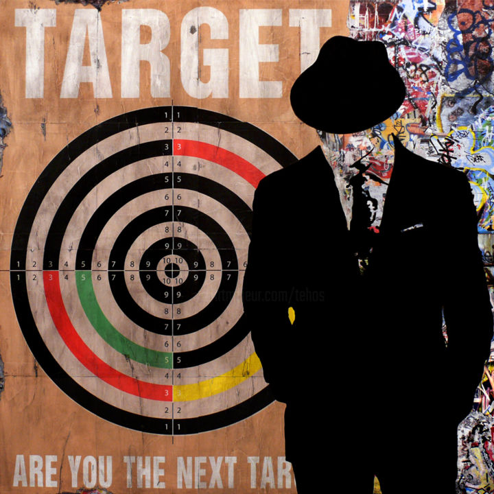 Картина под названием "Tehos - Next Target…" - Tehos, Подлинное произведение искусства, Другой