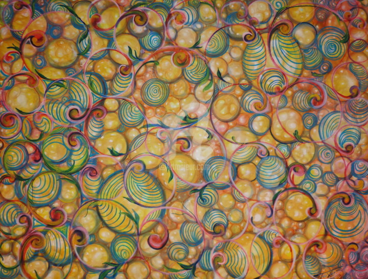 Pintura intitulada "Macaubas" por Teixeira, Obras de arte originais, Óleo
