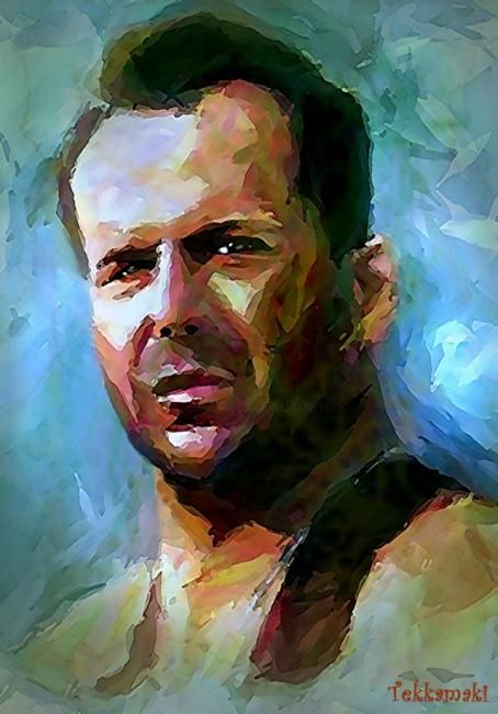 Digital Arts titled "Bruce Willis" by Tekkamaki, Original Artwork, Other