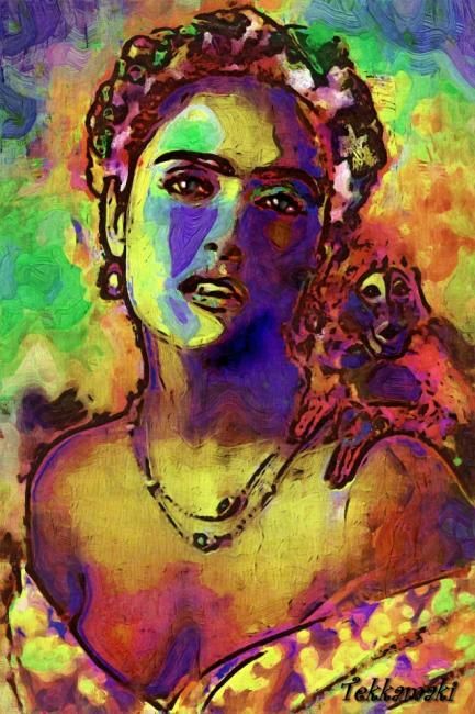 Digital Arts titled "Salma Hayek" by Tekkamaki, Original Artwork, Other