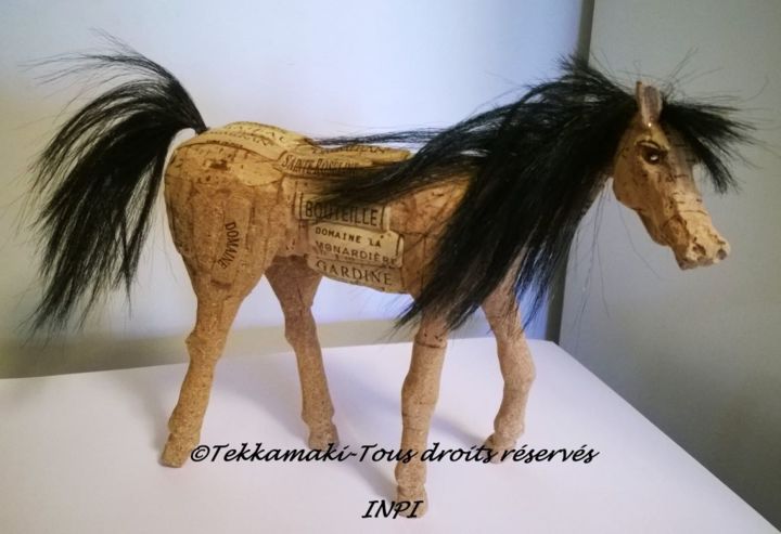 Sculpture intitulée "gregoire-le-cheval.…" par Tekkamaki, Œuvre d'art originale