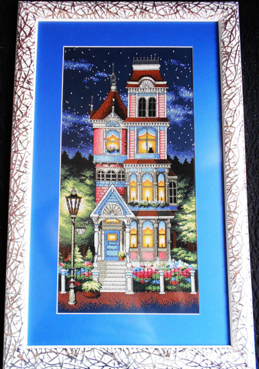 Art textile intitulée "House" par Tektil, Œuvre d'art originale