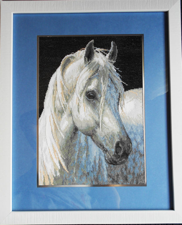 Art textile intitulée "horse" par Tektil, Œuvre d'art originale