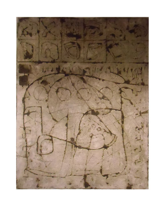 Peinture intitulée "Badi" par Christian Tell, Œuvre d'art originale,