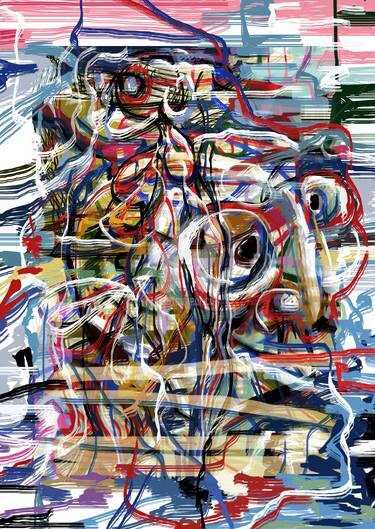 Digitale Kunst getiteld "Abstract 2" door Temo D, Origineel Kunstwerk, Digitaal Schilderwerk
