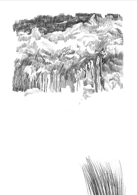 Σχέδιο με τίτλο "подходя к зимнему л…" από Tensil, Αυθεντικά έργα τέχνης, Άλλος