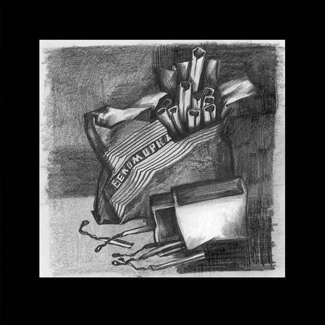 Рисунок под названием "беломор и кучка спи…" - Tensil, Подлинное произведение искусства, Другой