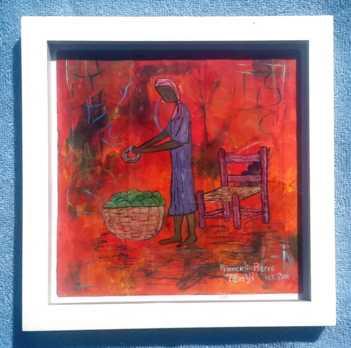 Peinture intitulée "Ti Mari" par Tenyi Ii, Œuvre d'art originale, Autre