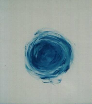 Painting titled ""Autoritratto blu"" by Teodolinda Varisco, Original Artwork