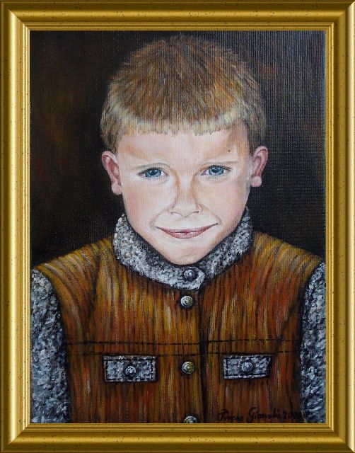 Painting titled "Petit Paul" by Térégia, Original Artwork