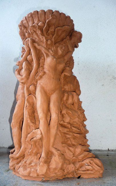 「Cache pot.」というタイトルの彫刻 Térégiaによって, オリジナルのアートワーク