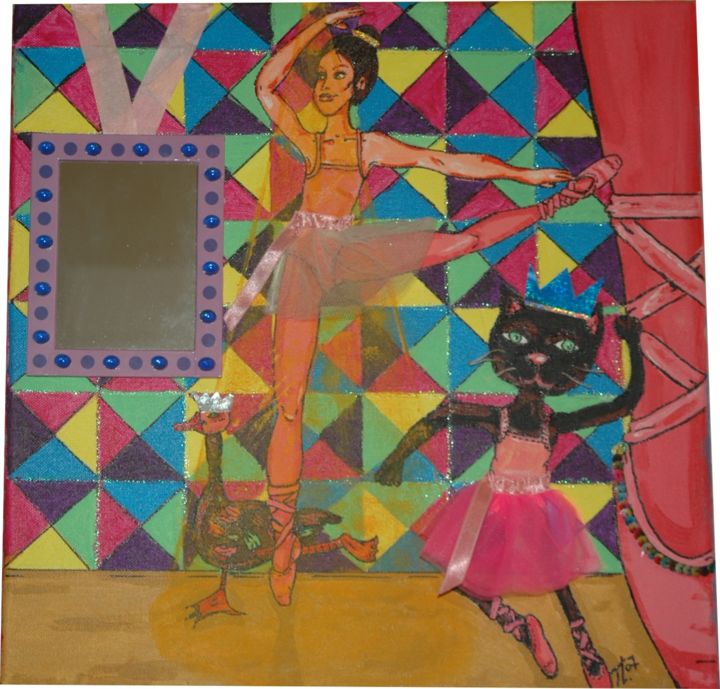 Pintura titulada "Bailarinas" por Iupilupi, Obra de arte original, Oleo