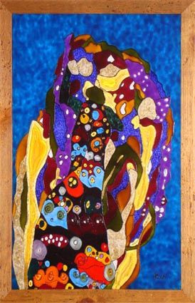 Pintura intitulada "Rochedo vestido" por Teresa Martins, Obras de arte originais
