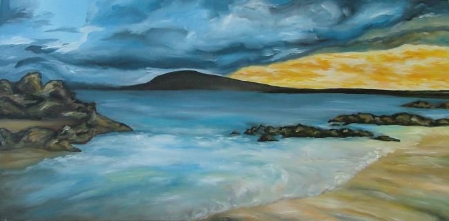 Painting titled "MAR PROFUNDO" by Teresa Nery, Original Artwork