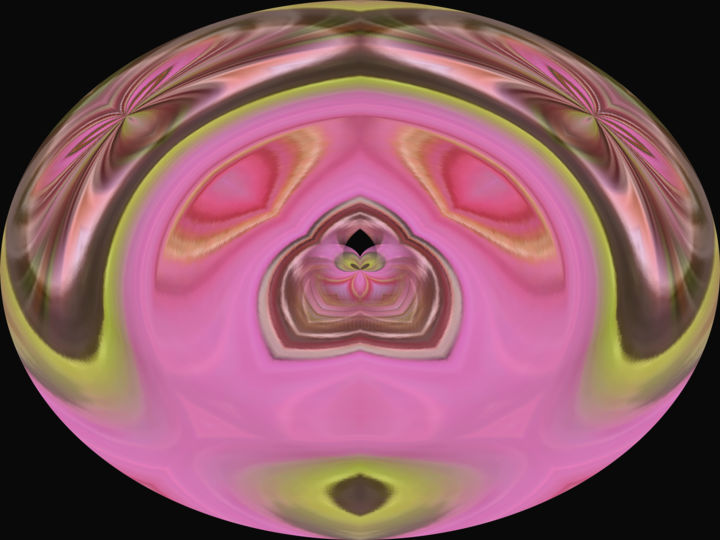 Digitale Kunst getiteld "Pink Baby Room" door Teresa Rubiolo (Cuzco), Origineel Kunstwerk, 2D Digital Work