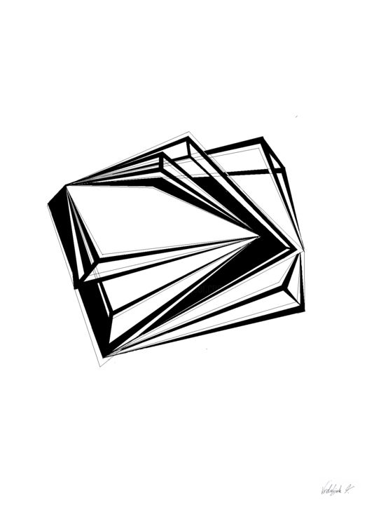 Zeichnungen mit dem Titel "5.2 "triangular"" von Tereza Vrdoljak, Original-Kunstwerk, Andere
