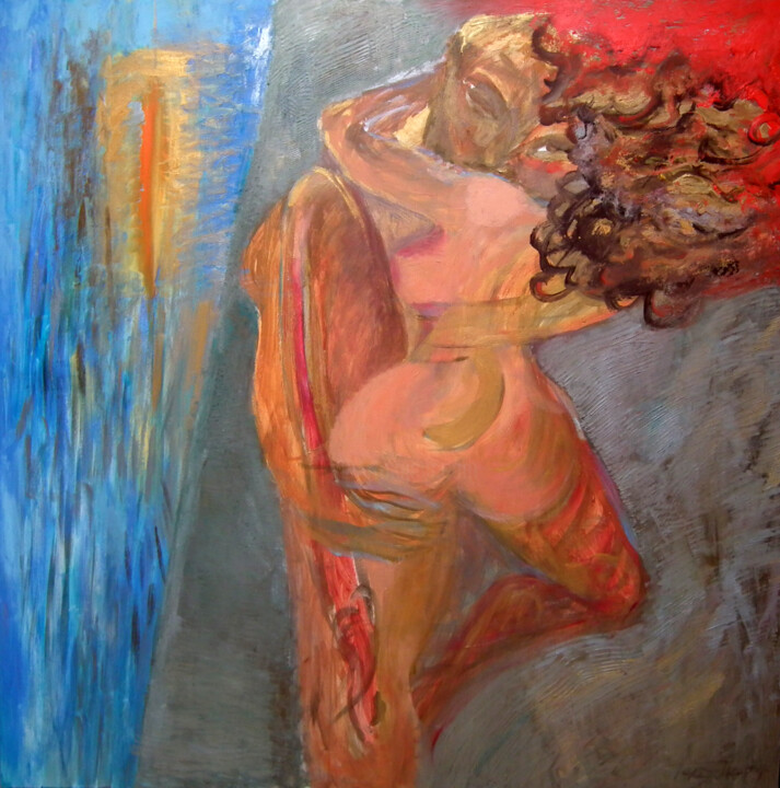Painting titled "INVIERNO PORTENO" by Tereza Ziko, Original Artwork, Oil