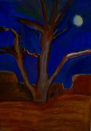 Painting titled "The Magic Tree in S…" by Terri Brown-Davidson, Original Artwork