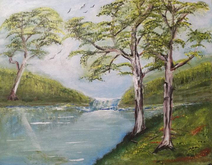 Painting titled "Steady" by Terri Da Silva, Original Art, Acrylic