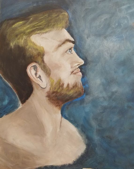 Painting titled "Gentlemen" by Terri Da Silva, Original Art, Acrylic