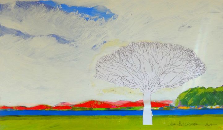 Peinture intitulée "PAYSAGE 02." par Jean-Paul Vignes, Œuvre d'art originale,